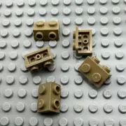 LEGO Bracket - Dark Tan - 1x2 & 1x2 - QTY x5