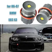 2x White Bright 80W LED Angel Eyes Light Bulb Lamps for BMW E83 X3 2006-2007
