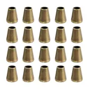36Pcs Alloy Bell End Stoppers, 14mm x 12mm Cord End Fastener, Bronze