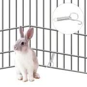 10 PCS Spring Clips Tension Hooks Snap Rabbit Cage Travel Door Kit Latch
