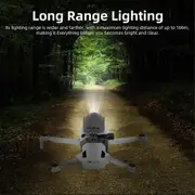 for Mini 4 Pro/Air 3 Searchlight Burst Light Drone Multifunction Universal Upgrade Model Night Fli As Shown