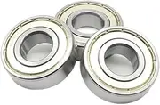 NFGEGPKPHA 3PCS Bearing 6204ZZ 20x47x14 Mm Deep Groove Ball Bearings ABEC-7 Metal Sealed Bearing Carbon Steel Bearing