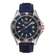 Swiss Alpine Military Men's Watch Analog Quartz 7040.1555SAM Leather
