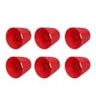 HG (Red)6Pcs Lampshade Modern Fabric Table Lamp Cover For Crystal Chandelier