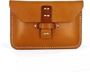 [HAMKVBPR] Mens Purses Men's Leather Small Wallet Vintage Mini Coin Purse Purse Wallet for Men(Yellow)