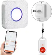 WiFi Caregiver Pager Wireless Call Button Nurse Alert System for Home/Elderly...