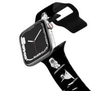 Apple Watch Series 7-9 (41mm) Impact Band Pug Yoga B&W