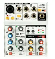 Audio2000s AMX7304 Four-Channel Audio Mixer w/USB Interface & Sound Effect-NEW
