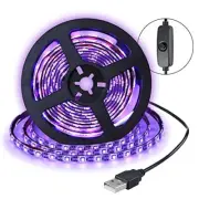 Black Light led Strip 2M 2835 120LED Black Light UV LED Bar Power Supply via