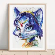 Krystal Ballpoint Pen Print, Star Fox Adventures Art Poster
