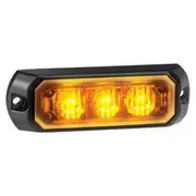 Narva Low Profile High Powered LED Warning Light - Amber, 12/24V