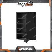 SP Tools 27" USA Sumo Ser Side Cabinet - 4 Roller Shelves & 1 Fixed Shelf Black