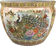 Red Lantern 10" Fishbowl - Satsuma Peacock