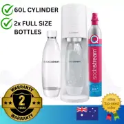 Sodastream Terra MEGA PACK Sparkling Drink Maker w/ 60L Cylinder & 2x 1L Bottles