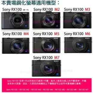 【小咖龍】 SONY RX100 M7 M6 M5 M4 M3 M2 鋼化玻璃螢幕保護貼 鋼化玻璃膜 鋼化螢幕 奈米鍍膜 螢幕保護貼