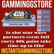 1x Slot Star Wars Partners Event 12 hr Time (Mono_poly Go Stickers) Full Carry