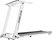 Everfit Treadmill Electric Treadmills with 420mm Running Belt, Fully Folding Walking Pad Foldable Machine Exercise & Fitness Equipment, White with up to 12km/h Speed for Home Gym Cardio Training