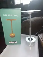 Dimmable Table Lamp LED Desk Lamp Eye-Caring Reading Light with USB Charging