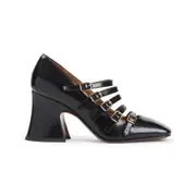 [Chloe] Chloe-Black Leather Janis Pumps-Donna 38 IT