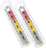 2pcs Lawn Rain Water Meter Replacement Rain Gauge Tube Easy to Read Markings Outdoor