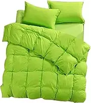 iplusmile Bedding Quilt Cover Breathable Comforter Cover Fruit Green and Cream Soft Duvet Cover for Protecting and Covering Duvet Insert Easy to Remove and Wash