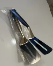2-in-1 Steak Clamps & Spatula Tong for Cooking (10") 1 X $7.99