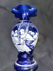 Collectible Fenton Art glass Hand Painter By B PEZZON