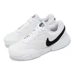 NIKE 耐吉 網球鞋 WMNS COURT LITE 4 女鞋 男鞋 白 黑 皮革 網布 抓地 運動鞋 FD6575-100