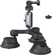 PGYTECH Caplock Triple Suction Cup Car Mount for DJI OSMO Action 5 Pro/4/3, for