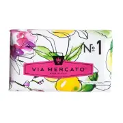 Via Mercato Italian Soap Bar (200 g), No. 1 - Bergamot, Patchouli & Rosewood