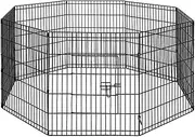 i.Pet 30" 8 Panel Pet Dog Playpen Rabbit Play Pen Playpens Fence Cage Cages Puppy Exercise Enclosure Crate Pets Barrier Portable Outdoor Indoor Run Gate Guinea Pig Heavy Panels Kennel