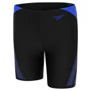 Speedo Boys Hyperboom Splice Jammer - Black/Cobalt - 7-8