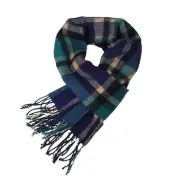 Softer than Cashmere Wool 12 x 66 inches (31 x 167.5 cm) Check : Sea Green