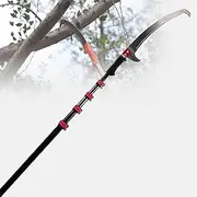Manual Pole Saws Telescopic Extendable Tree Pruner, Landscaping Pruning Saw Trimmer for Fruit Trees Branches Leaves 12Ft