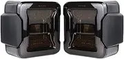 2x Compatible With Jeep Wrangler JK 2007-2017 ，LED Tail Lights Reverse Brake Running Lamp Rear DRL(Black USA Version)