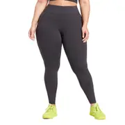 Reebok Lux Leggings Plus Size Black Fitted Fit Women's Workout Gym Tights