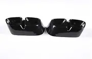 Compatible For BMW X5 F15(2014-2018) X6 F16(2015-2019) Aluminum alloy Car Tail Tips Muffler Exhaust Tip Output Cover(Glossy black)