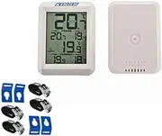 Kings Wireless LCD Fridge Thermometer 30m Range + Tie-Down Kit (4Pack)
