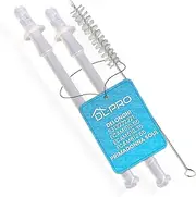 2 x DL-pro Milk Suction Tube for DeLonghi 5313272221 Milk Hose with Brush for Coffee Machine Fully Automatic Coffee Machine ECAM610.55 ECAM610.35 ECAM612.55 Primadonna Soul