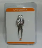 Golf Divot Tool with Bedazzled Peace Sign TF