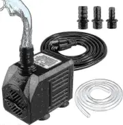 Fountain pump, 150gph submersible water pump (8w 600l/h), small silent extrieure fountain pump with 3.3 foot hose (diameter intrieur