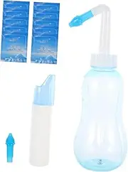 Healvian 1 Set Nasal Washer Physiology Salt for Nose Washing (blue)