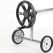 Solar Swimming Pool Cover Roller Adjustable Reel Wheels 6m Width