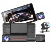 3 Lens Car DVR Dash Cam Night Vision Front Rear Inside Camera Video Recorder (for: Volvo)