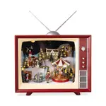 Mr. Christmas Animated Musical Vintage-Style Television Decoration