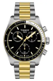 Tissot PR516 Bracelet Chronograph Watch, 40mm in Black at Nordstrom One Size
