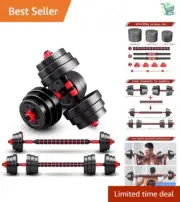 Versatile 40lbs Dumbbell Set - Adjustable Free Weights for Effective Training