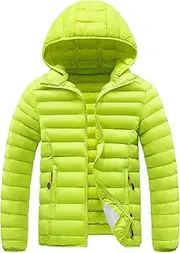 [JEShifangjiusu] Lightweight Cover Jacket With Hat Warm Winter Thick Ski Jacket Man Sports Jacket, Green 2, 4XL