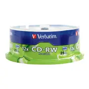 (LS)Verbatim CD-RW 700MB 25Pk Spindle 12x