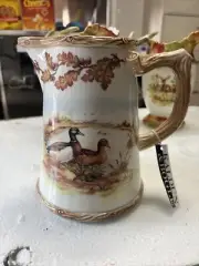 Vintage Kaldun & Bogle Wild Game Duck Pitcher New. One Of A Kind!! Unique